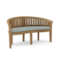 Anderson Teak Curve 3-Seater Bench Extra Thick Wood