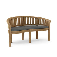 Anderson Teak Curve 3-Seater Bench Extra Thick Wood