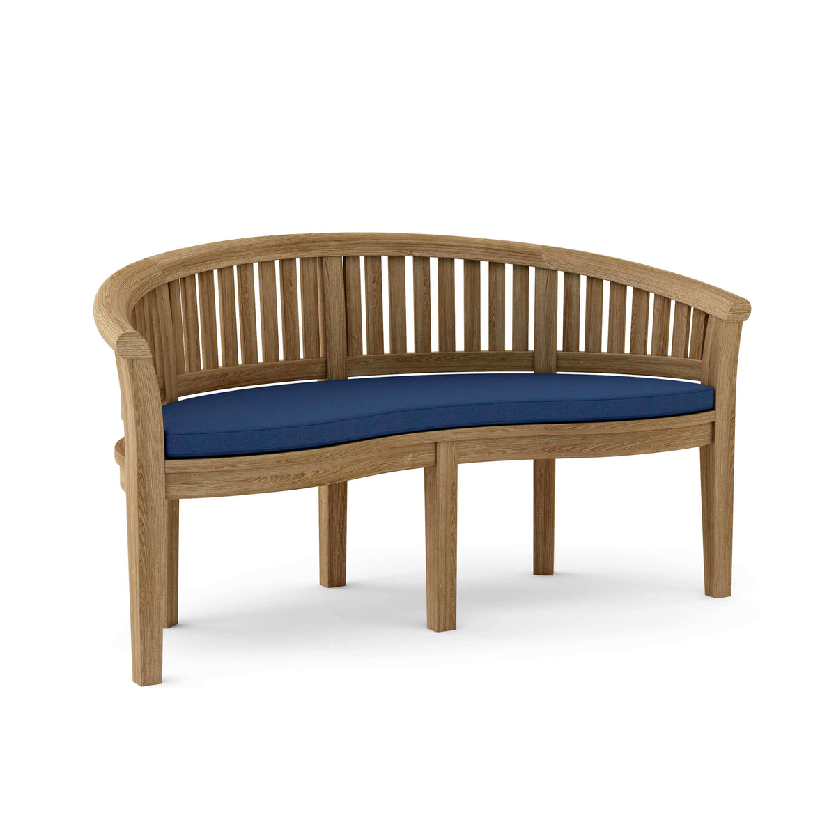 Anderson Teak Curve 3-Seater Bench Extra Thick Wood