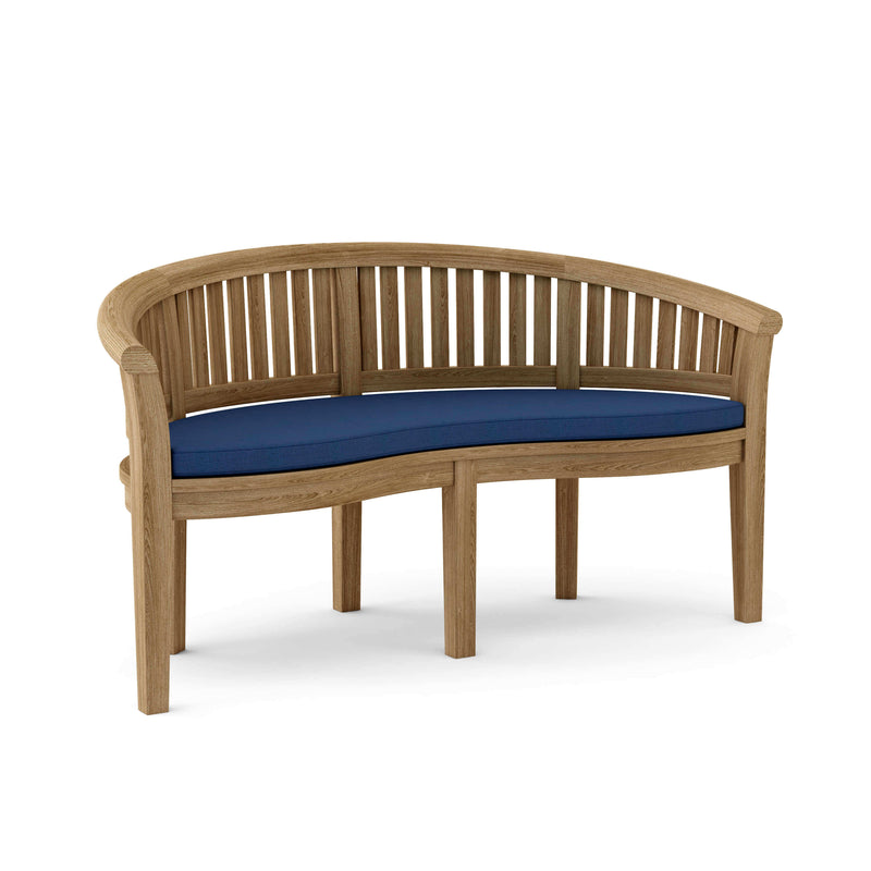 Anderson Teak Curve 3-Seater Bench Extra Thick Wood