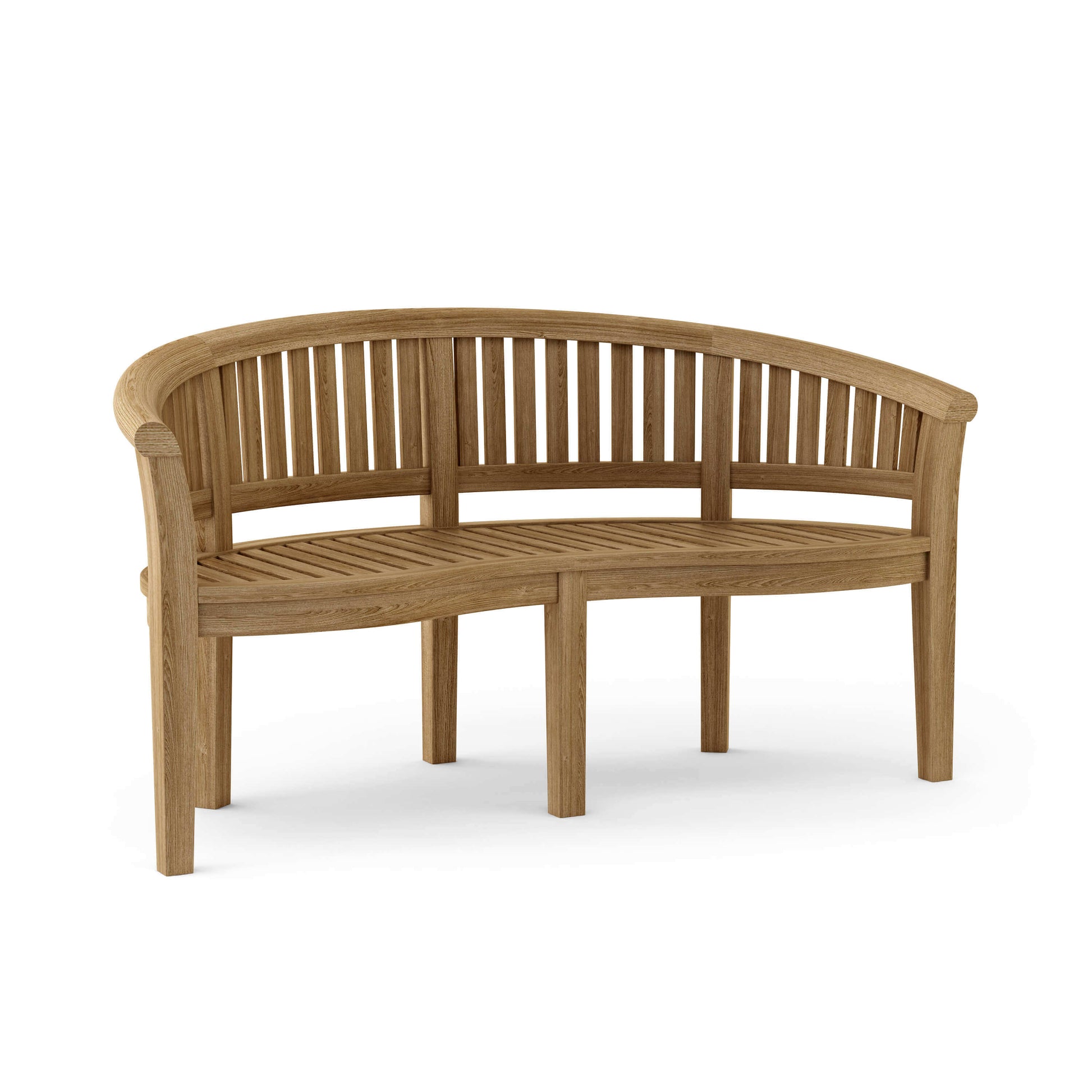 Anderson Teak Curve 3-Seater Bench Extra Thick Wood