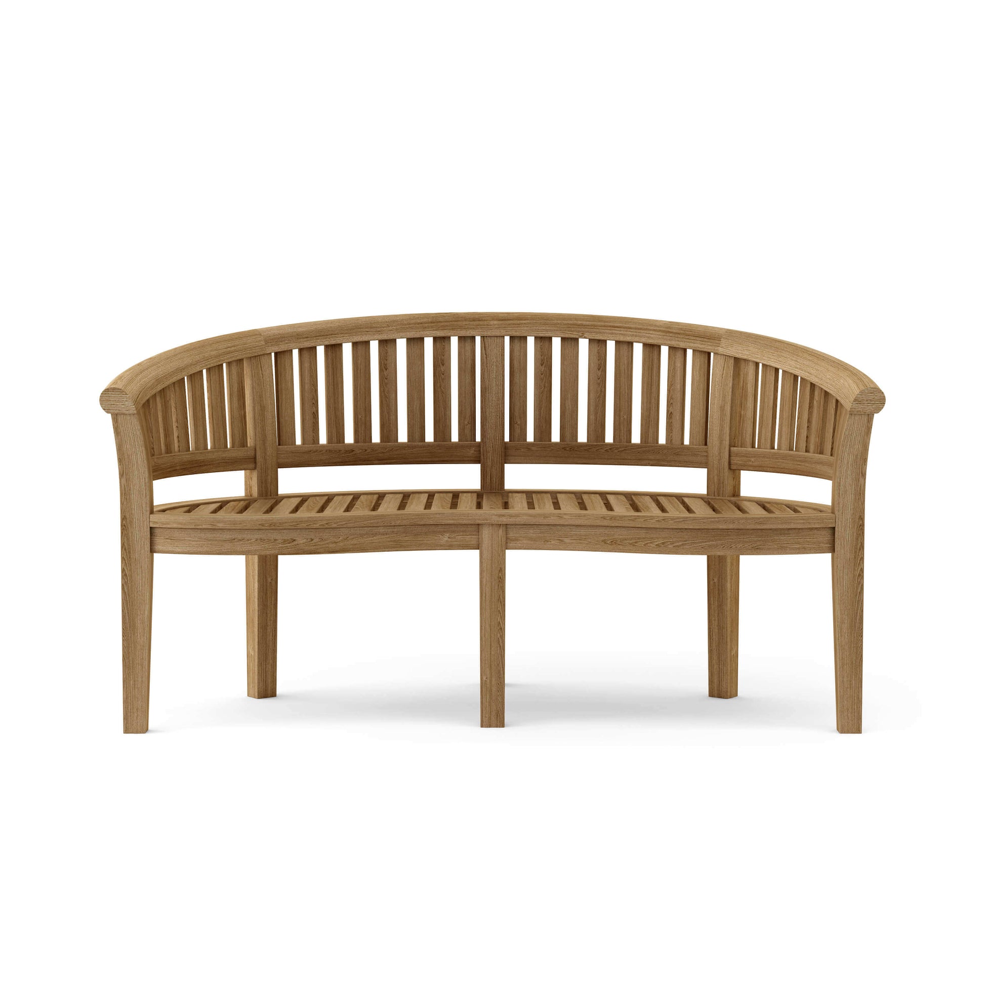 Anderson Teak Curve 3-Seater Bench Extra Thick Wood