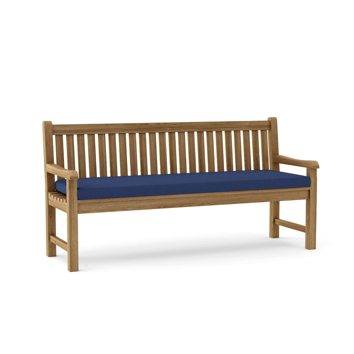 Sunbrella Canvas Navy Cushion Color Option for Anderson Teak Classic 4 Seater Bench