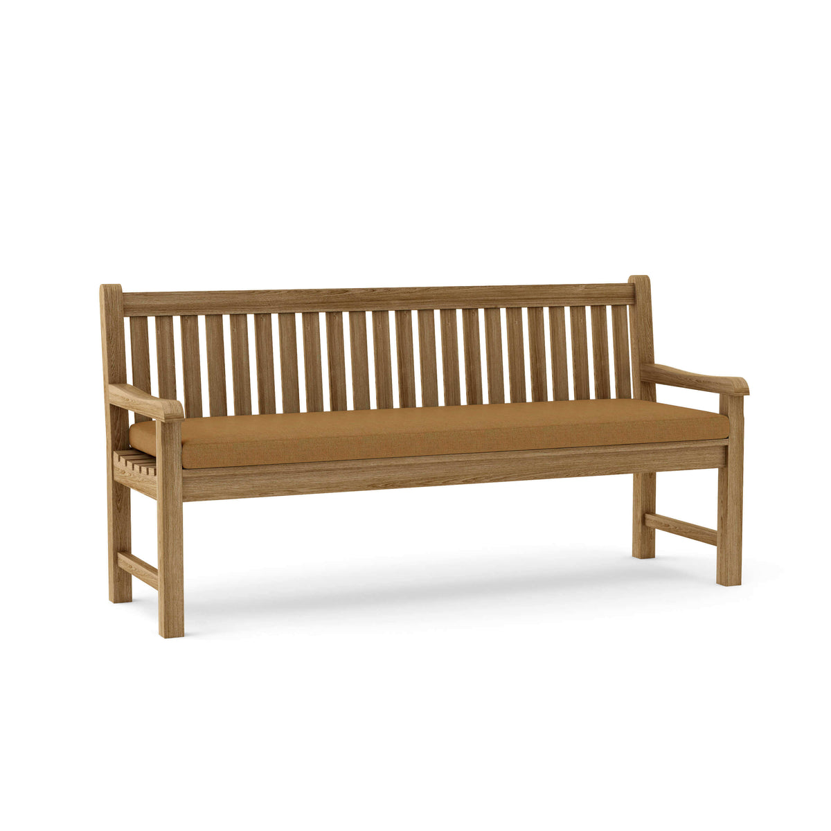 Sunbrella Canvas Teak Cushion Color Option for Anderson Teak Classic 4 Seater Bench