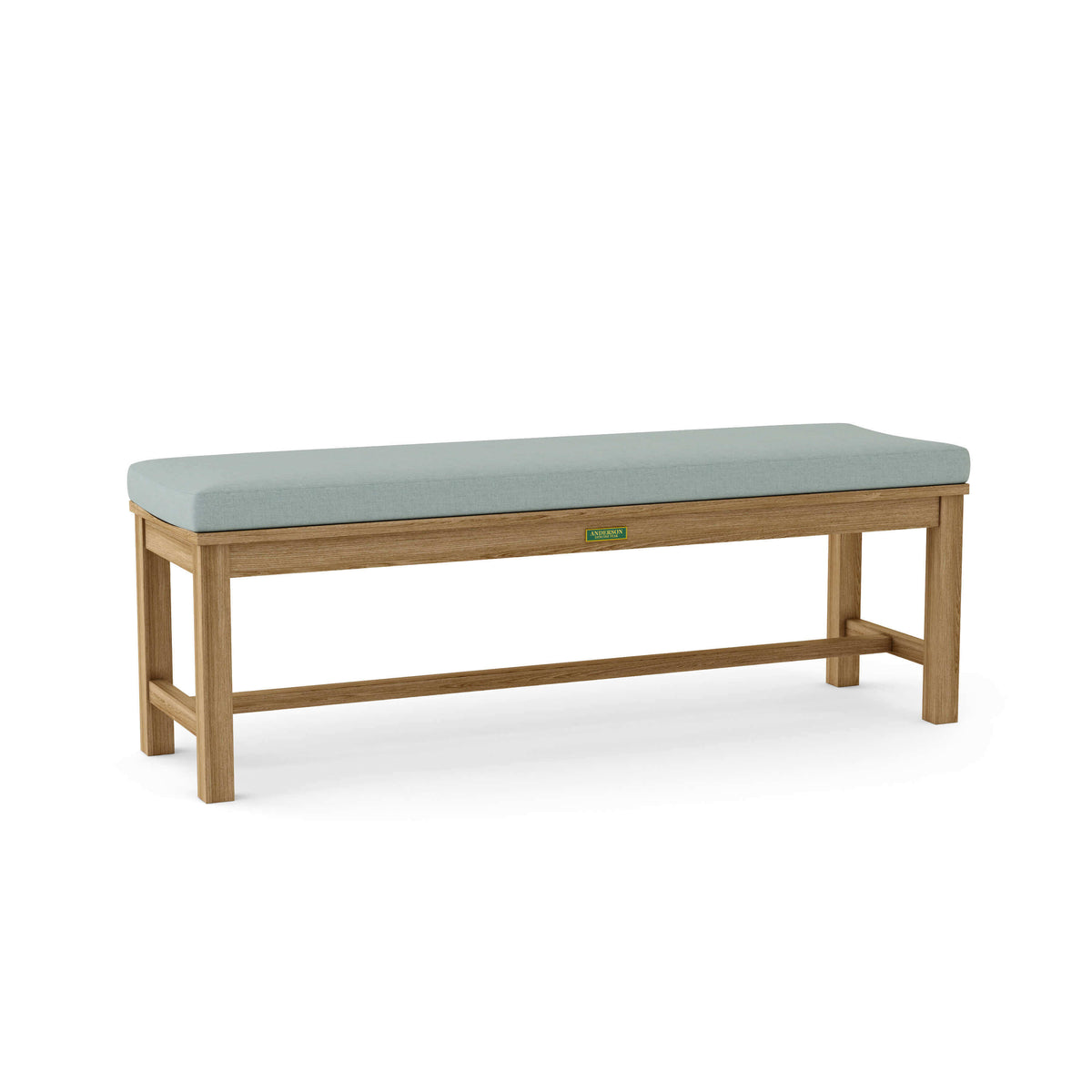 Sunbrella Cast Mist Cushion Color Option for Anderson Teak Casablanca 3 Seater Backless Bench