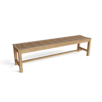 Anderson Teak 4-Seater Backless Outdoor Teak Wood Bench