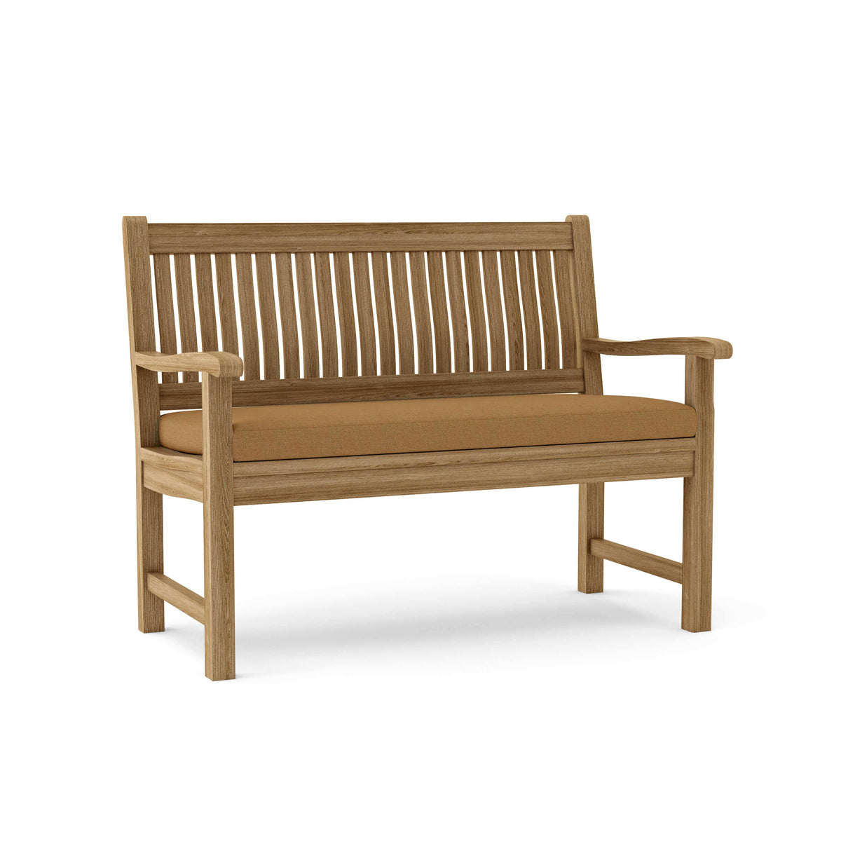 Sunbrella Canvas Teak Cushion Color Option for Anderson Teak Del Amo 2 Seater Bench
