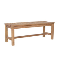 Anderson Teak 4-foot Backless Outdoor Wood Bench