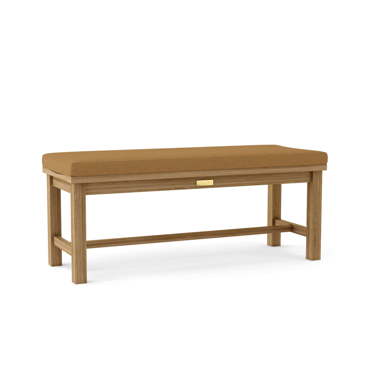 Sunbrella Canvas Teak Cushion Color Option for Anderson Teak Madison 48 Backless Bench