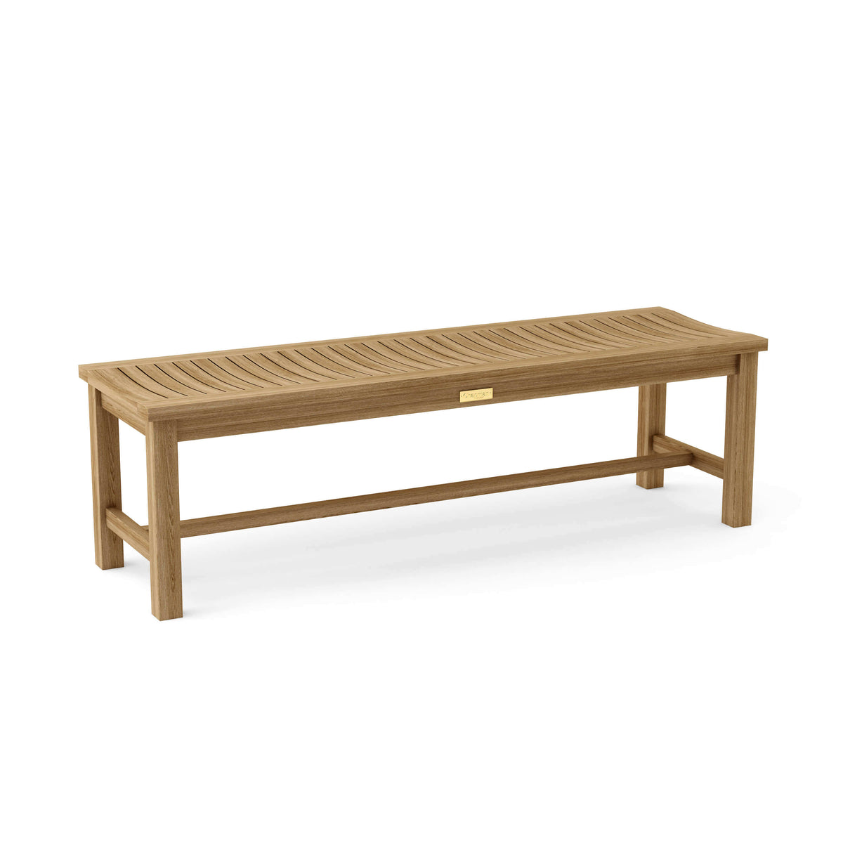 Anderson Teak 59" Backless Outdoor Teak Wood Bench
