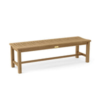 Anderson Teak 59" Backless Outdoor Teak Wood Bench