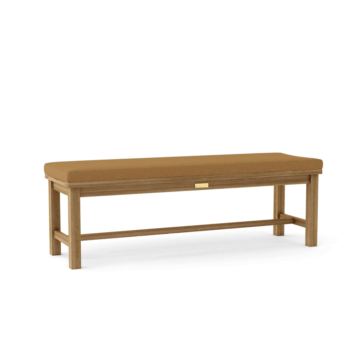 Sunbrella Canvas Teak Cushion Color Option for Anderson Teak Madison 59 Backless Bench