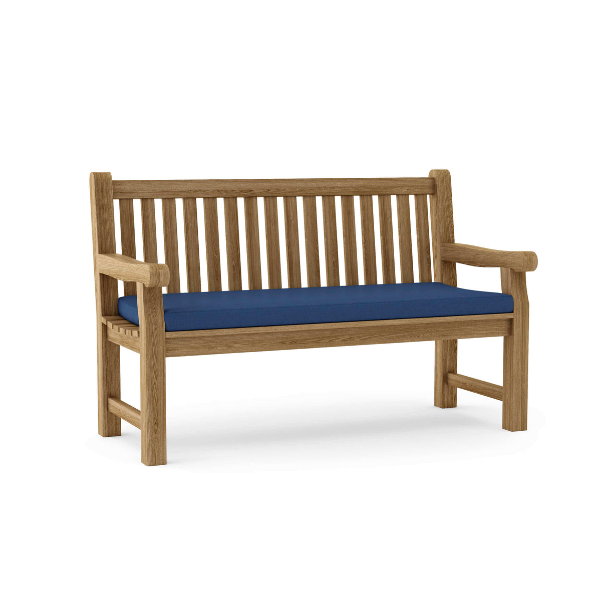 Sunbrella Canvas Navy Cushion Color Option for Anderson Teak Devonshire 3 Seater Extra Thick Bench