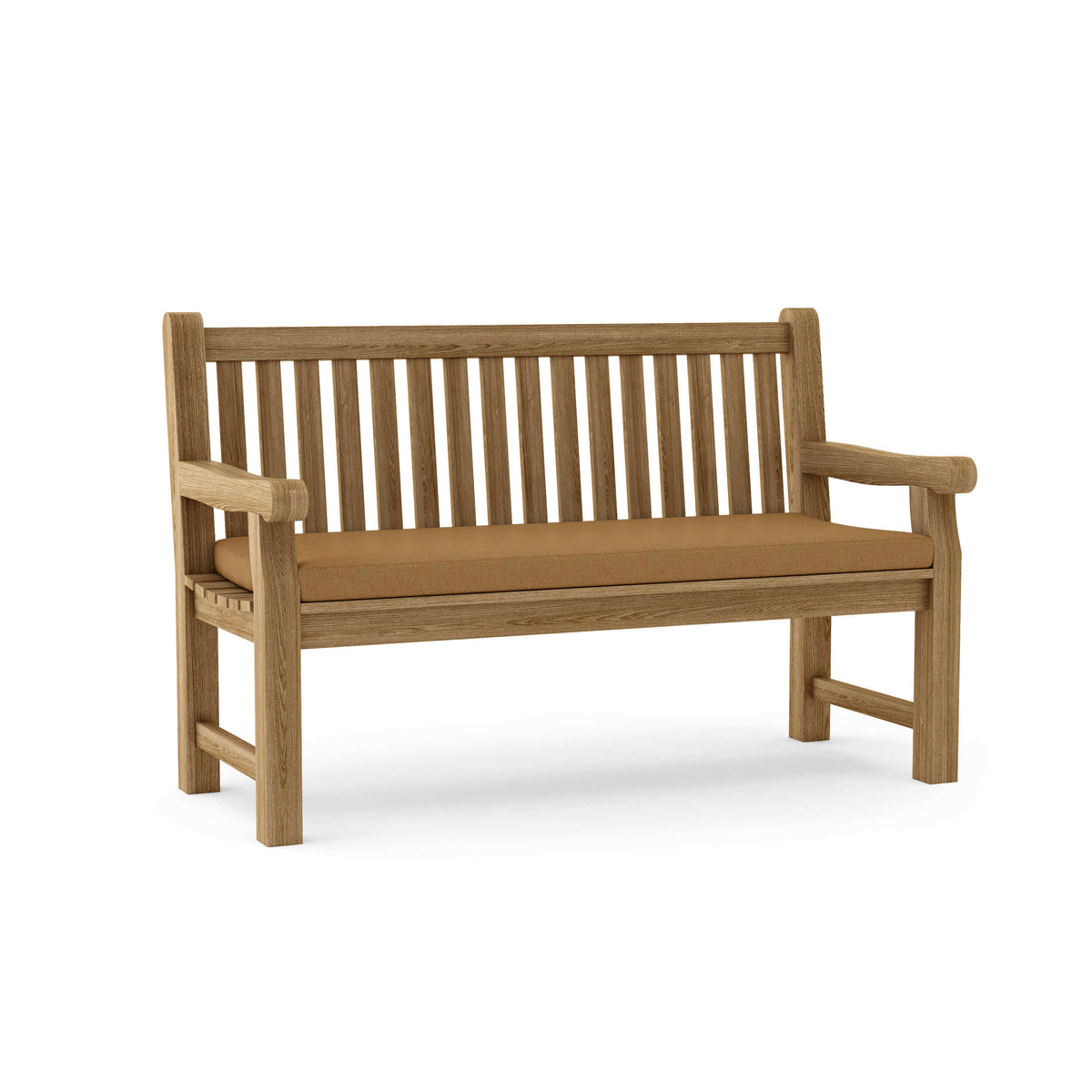 Sunbrella Canvas Teak Cushion Color Option for Anderson Teak Devonshire 3 Seater Extra Thick Bench