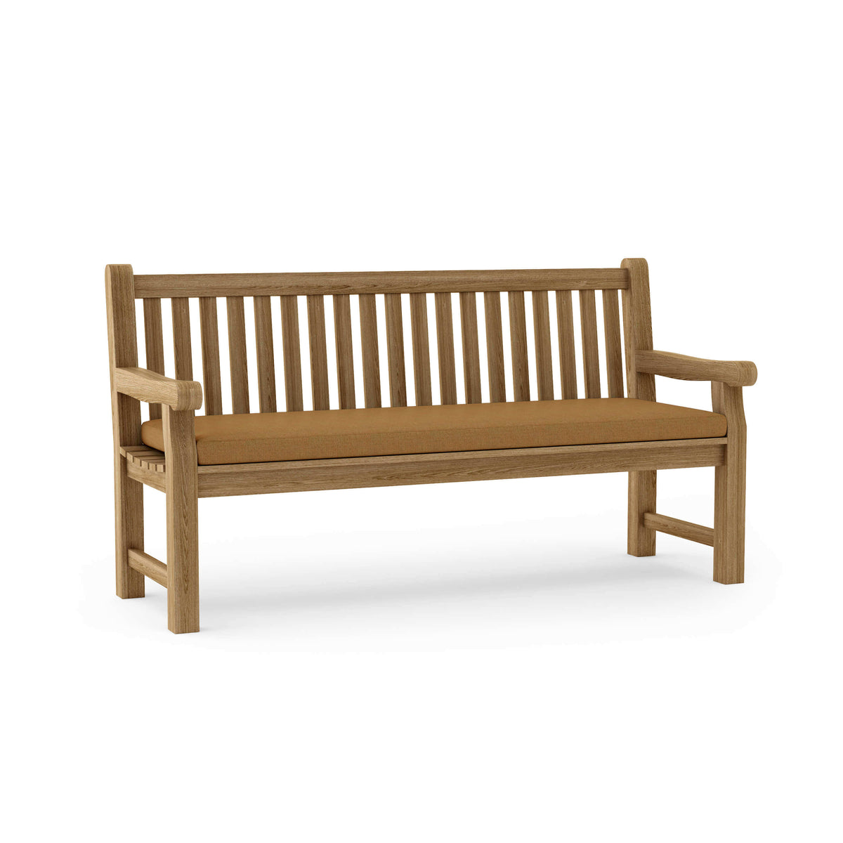 Sunbrella Canvas Teak Cushion Color Option for Anderson Teak Devonshire 4 Seater Extra Thick Bench