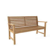 Anderson Teak 3-Seater Outdoor Teak Wood Bench
