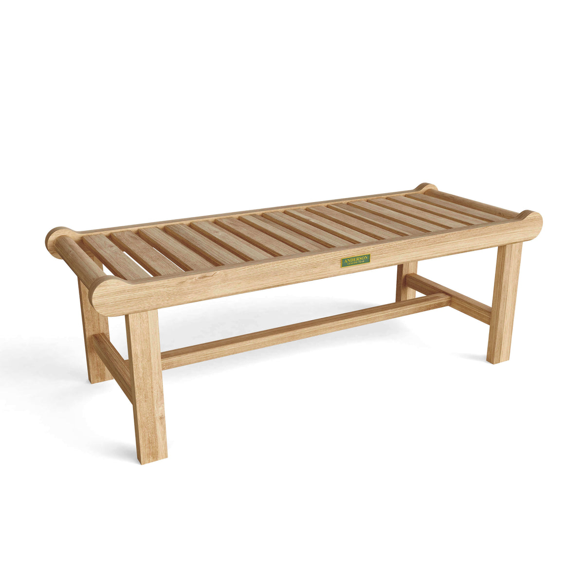 Anderson Teak Cambridge 2 Seater Backless Bench in Garden or Patio Setting