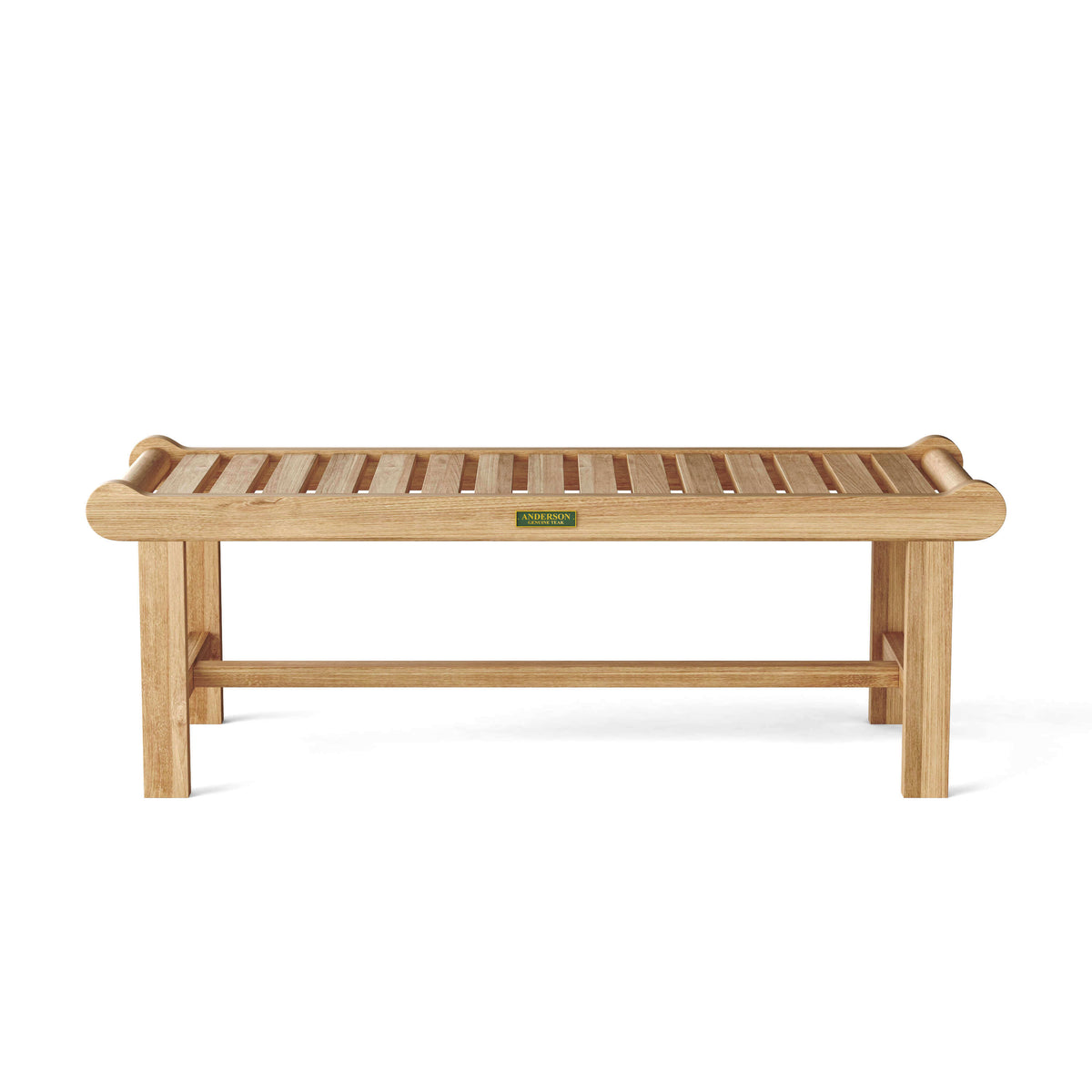 Anderson Teak Cambridge 2 Seater Backless Bench Detail with Mortise-and-Tenon Joinery and Teak Slats