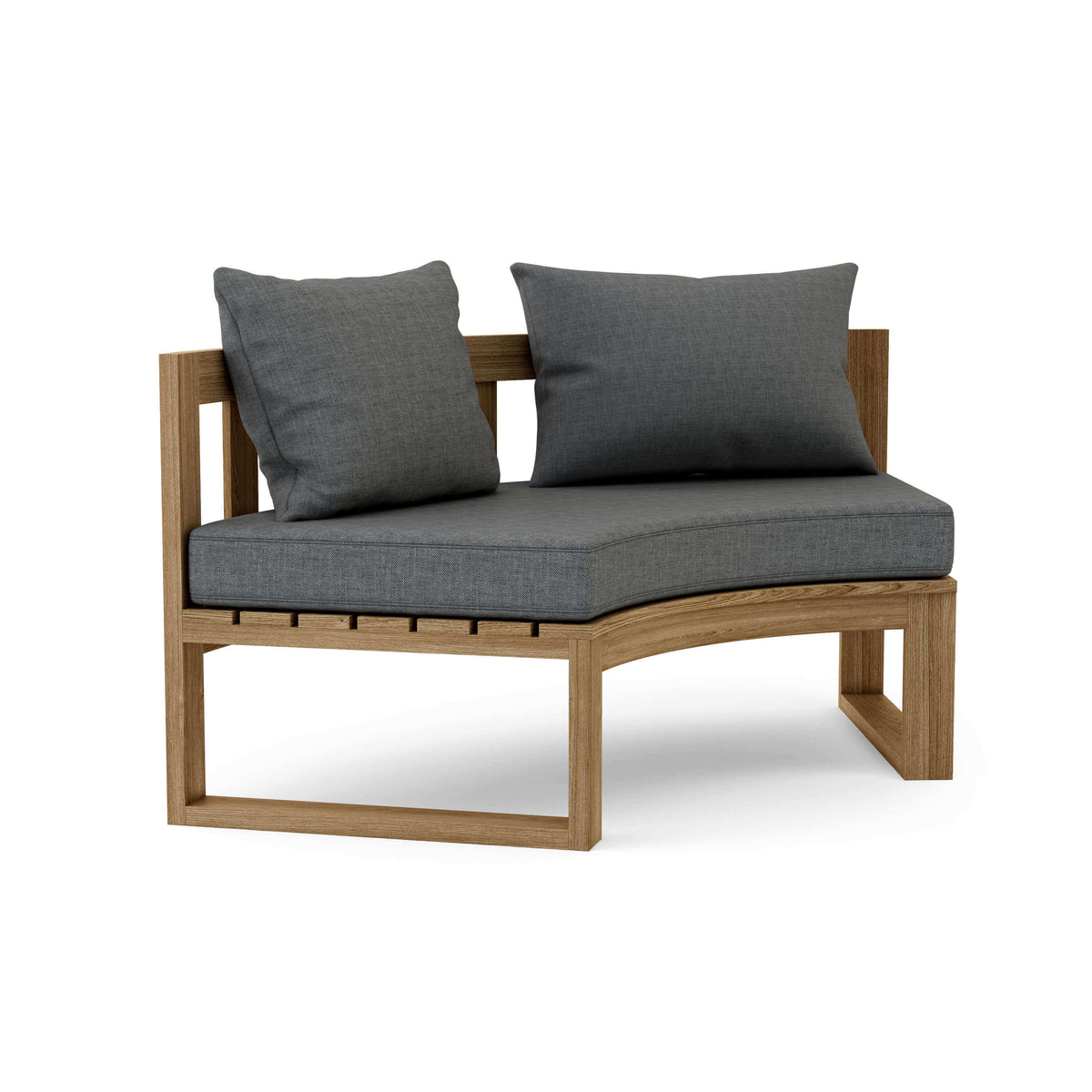 Sunbrella Cast Charcoal Cushion Color Option for Anderson Teak Circular Modular Deep Seating