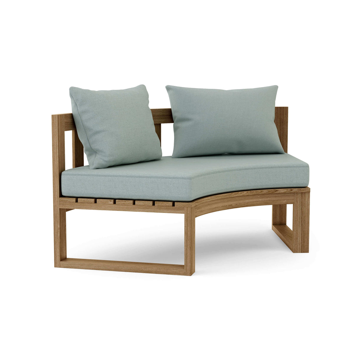 Sunbrella Cast Mist Cushion Color Option for Anderson Teak Circular Modular Deep Seating
