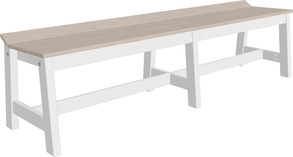 LuxCraft Café Dining Bench (72")