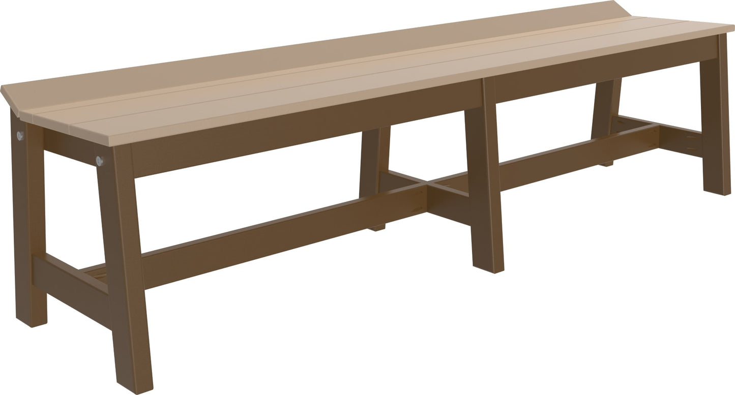 LuxCraft Café Dining Bench (72")