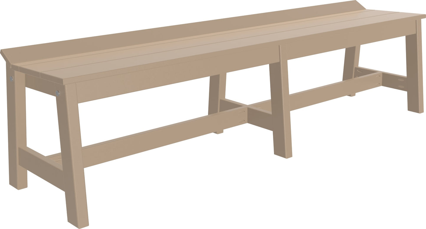 LuxCraft Café Dining Bench (72")