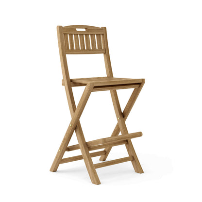 Anderson Teak Altavista Outdoor Folding Bar Chair