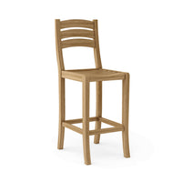 Anderson Teak outdoor bar chair made from durable teak wood construction
