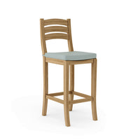 Anderson Teak outdoor bar chair made from durable teak wood construction