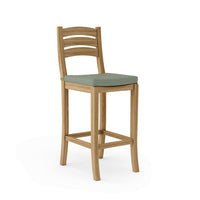 Anderson Teak outdoor bar chair made from durable teak wood construction