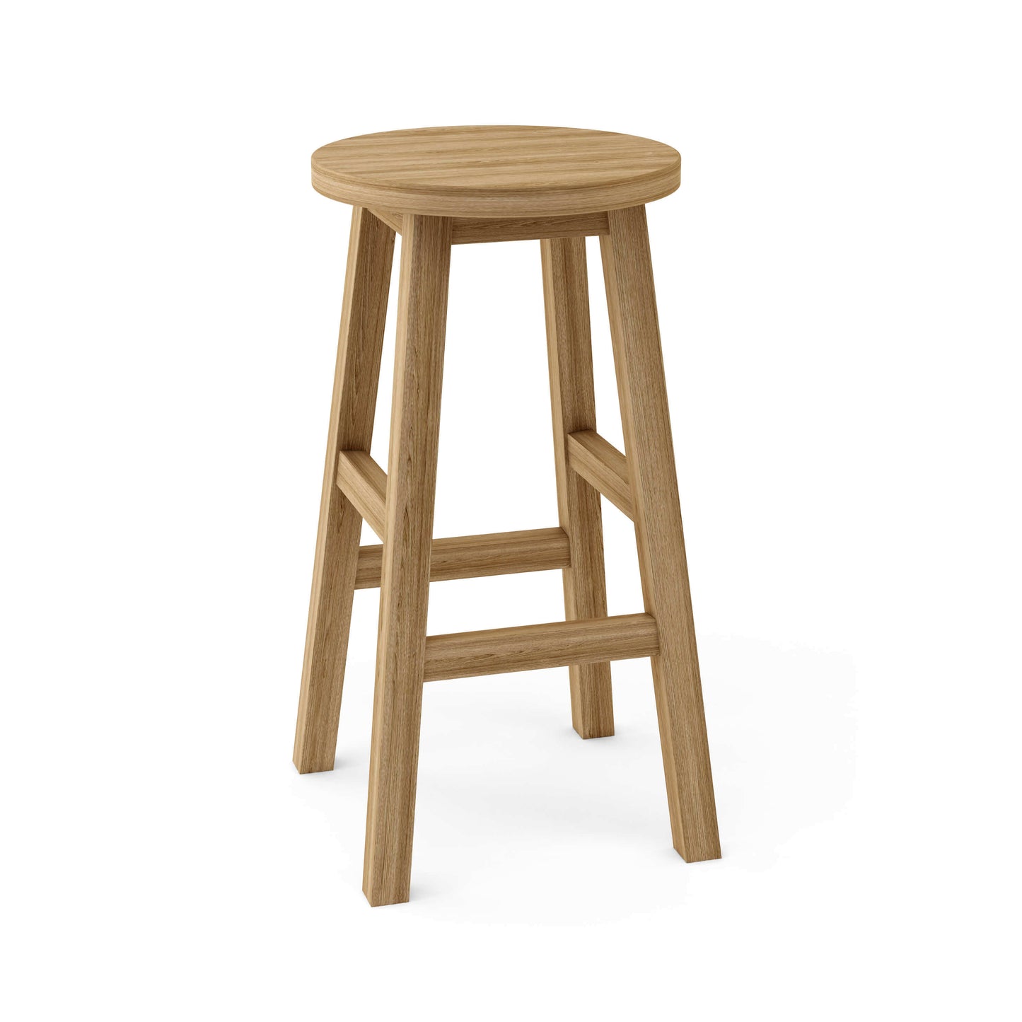 Anderson Teak Alpine Round Outdoor Bar Stool