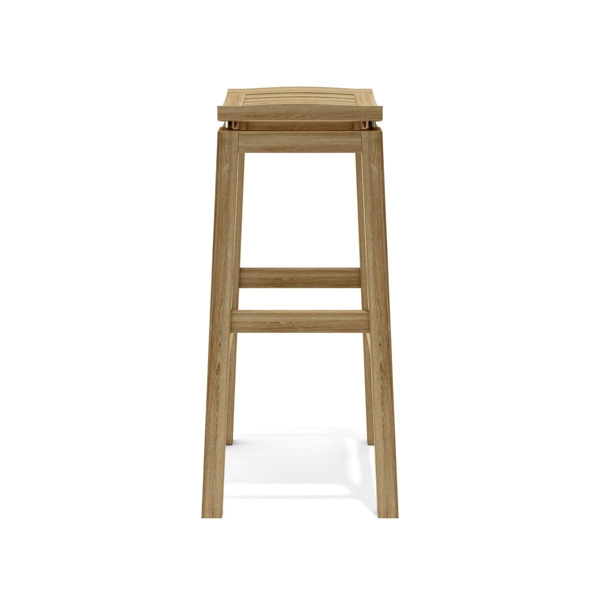 Anderson Teak Winston Backless Outdoor Bar Chair at Outdoor Bar or Hospitality Venue