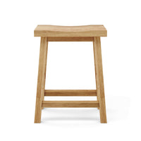 Anderson Teak Rectangular Outdoor Counter Stool made from durable solid teak wood construction