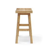 Anderson Teak Rectangular Outdoor Counter Stool made from durable solid teak wood construction