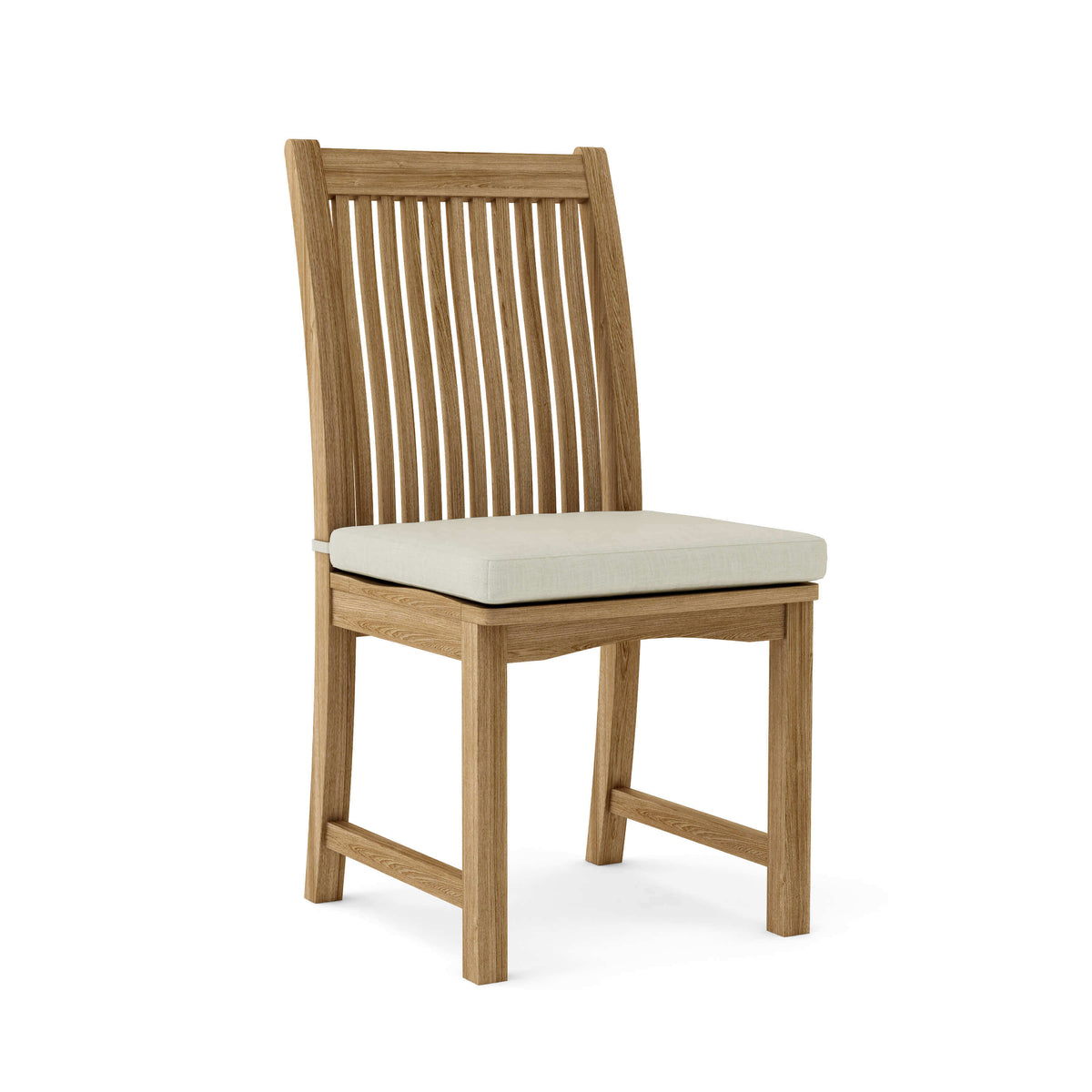 Sunbrella Canvas Natural Cushion Color Option for Anderson Teak Chicago Dining Chair