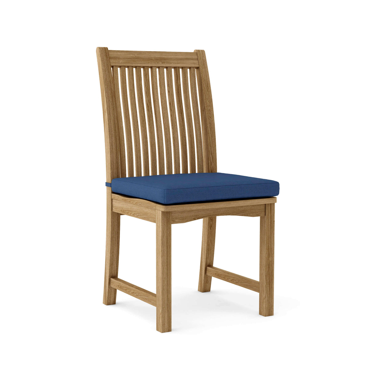 Sunbrella Canvas Navy Cushion Color Option for Anderson Teak Chicago Dining Chair