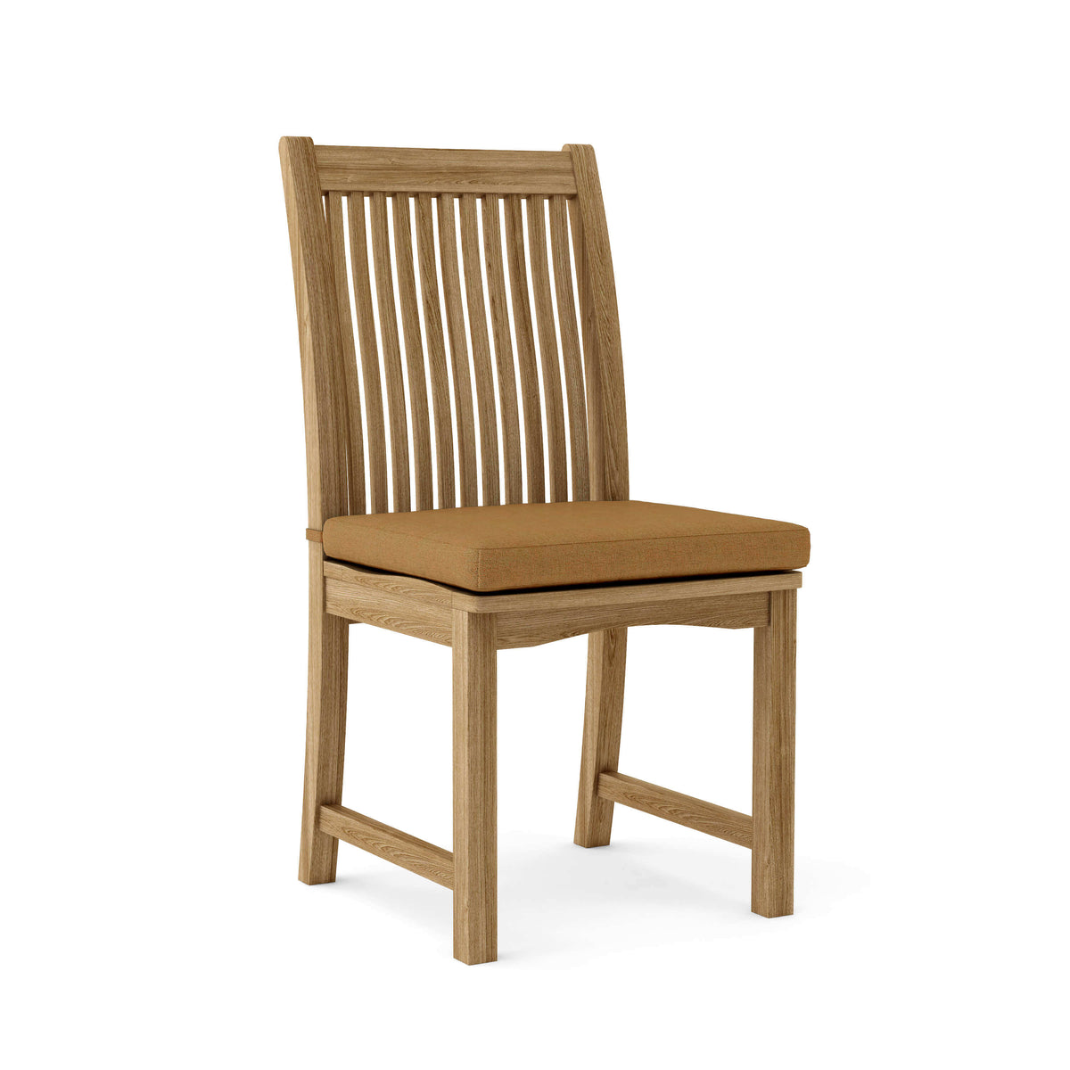 Sunbrella Canvas Teak Cushion Color Option for Anderson Teak Chicago Dining Chair