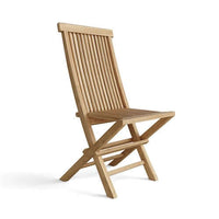 Anderson Teak Grade-A Teak wood outdoor folding chair set of 2 no assembly required