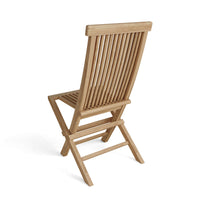 Anderson Teak Grade-A Teak wood outdoor folding chair set of 2 no assembly required