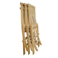 Anderson Teak Grade-A Teak wood outdoor folding chair set of 2 no assembly required