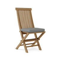 Anderson Teak Grade-A Teak wood outdoor folding chair set of 2 no assembly required