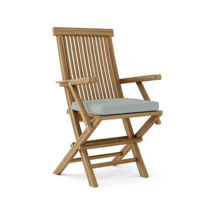 Anderson Teak Bahama Classic 5-Piece Folding Armchair Dining Set