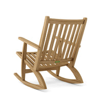 Anderson Teak Outdoor Modern Rocking Armchair made from teak wood