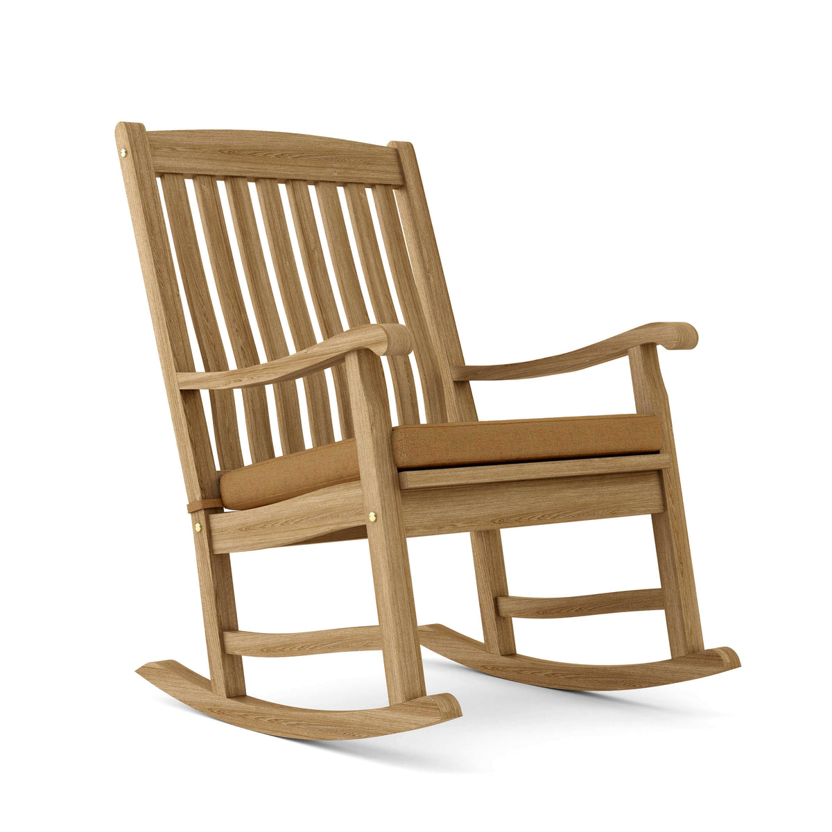 Sunbrella Canvas Teak Cushion Color Option for Anderson Teak Ipanema Rocking Armchair