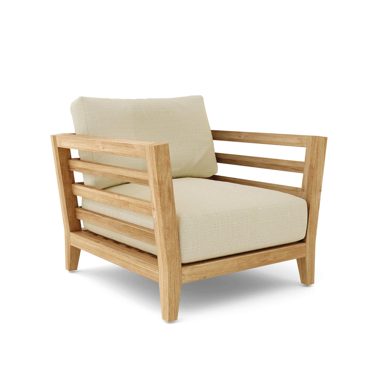 Anderson Teak Cordoba 1 Seater Armchair Three-Quarter View of Armchair