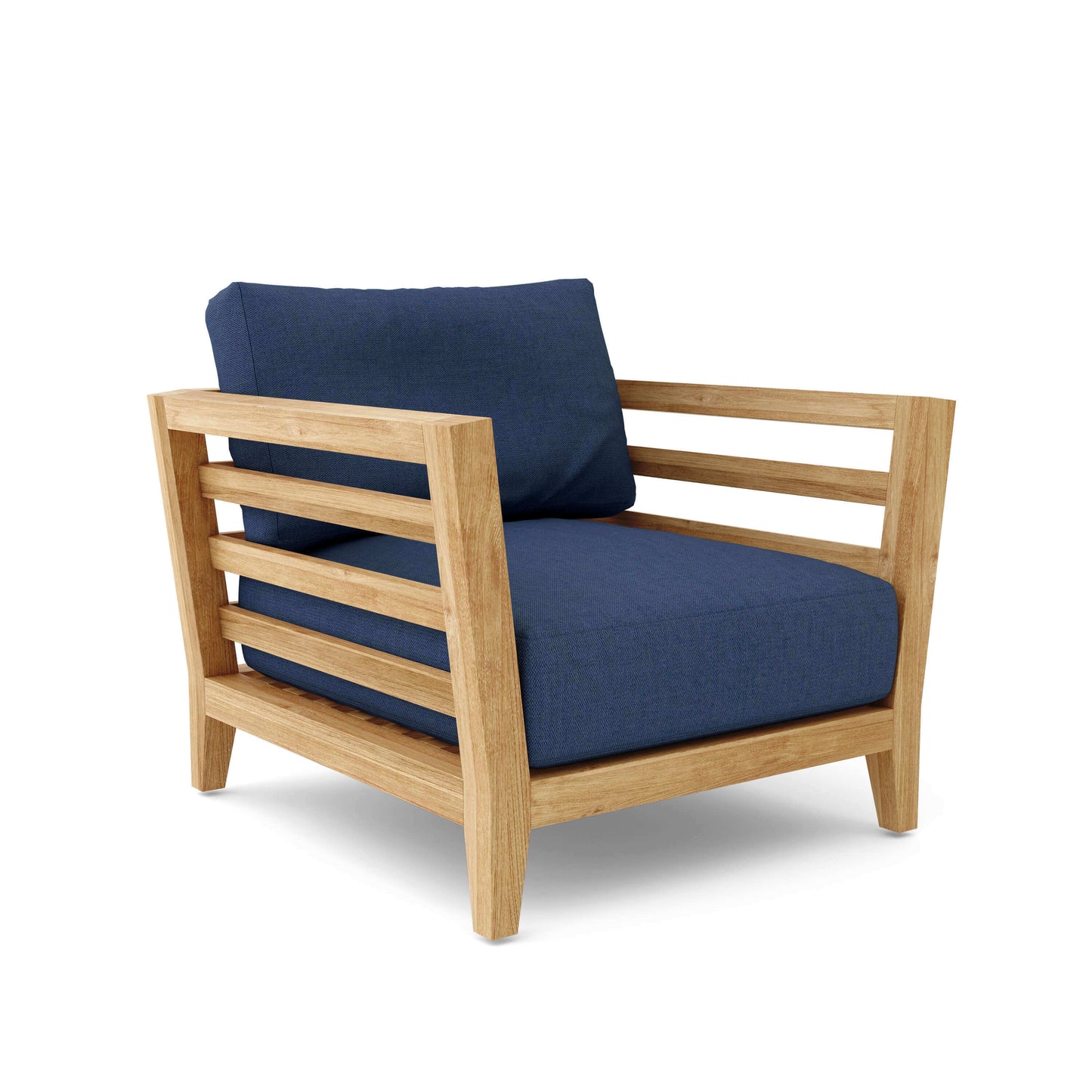 Anderson Teak Cordoba 1 Seater Armchair Detail with Teak Frame and Cushion Build
