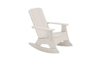 White rocking chair on a white background