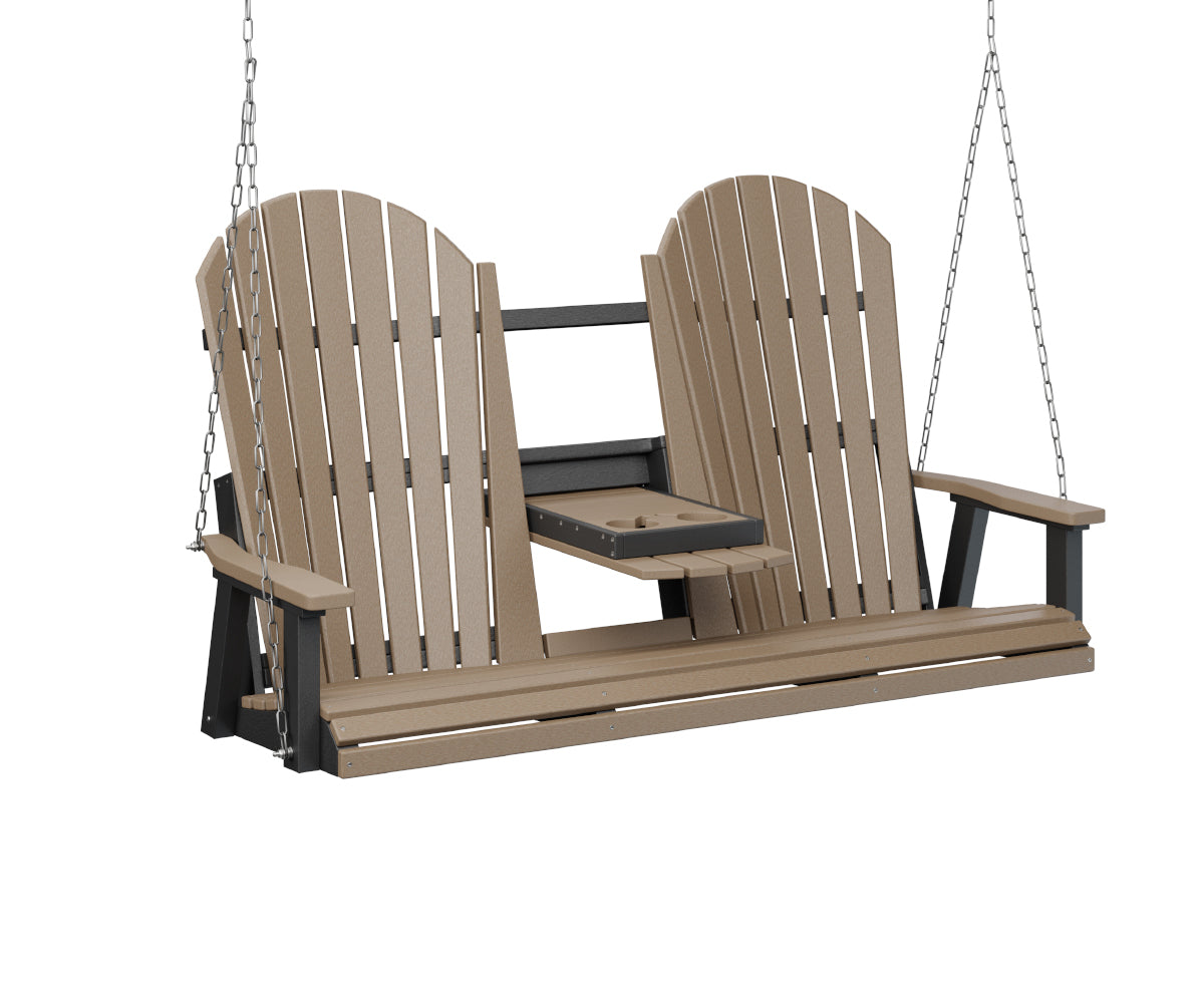 Berlin Gardens Comfo Back Three Seat Swing with Console lifestyle 1