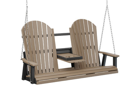 Berlin Gardens Comfo Back Three Seat Swing with Console lifestyle 1